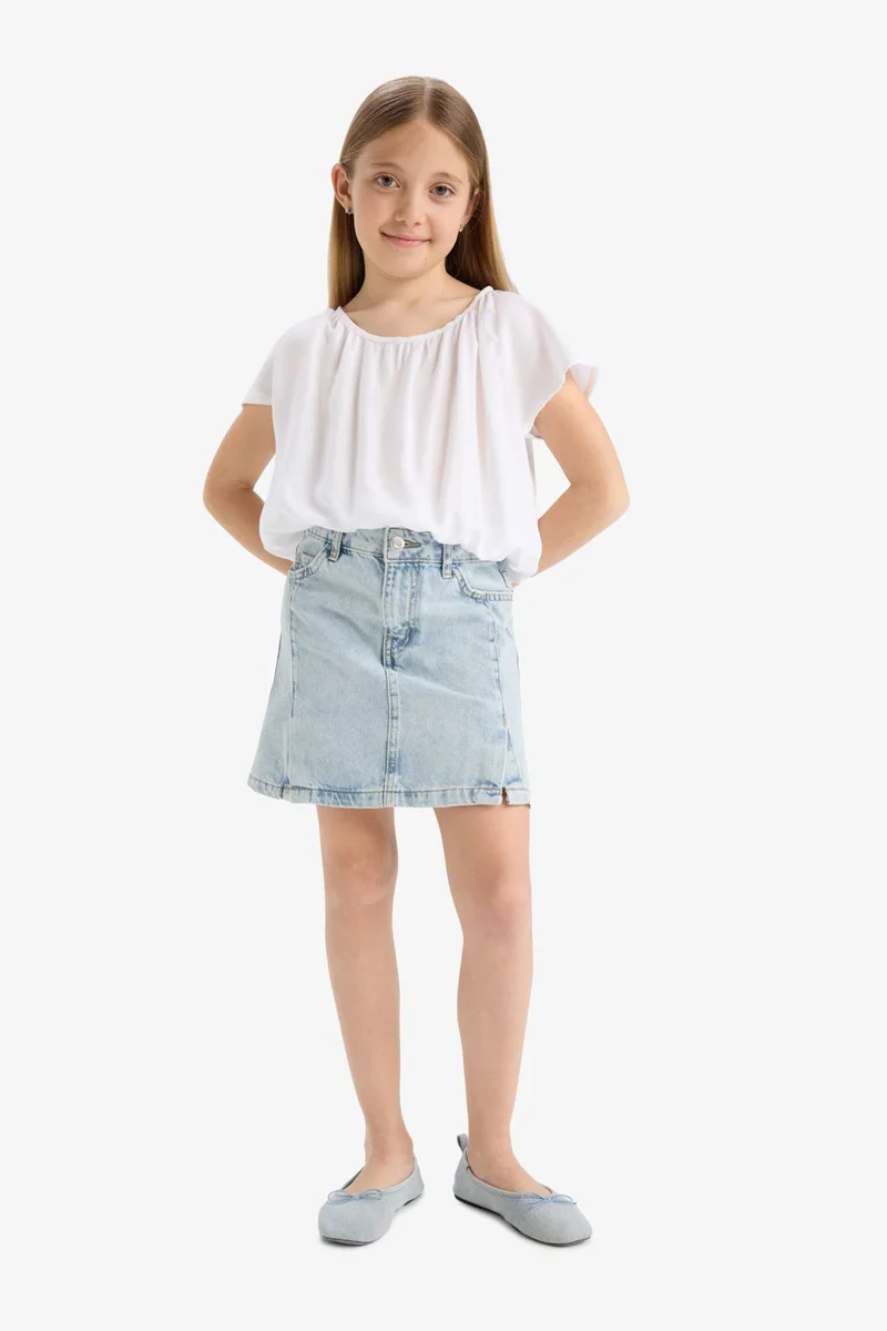 DeFacto Girl Short Sleeve Blouse