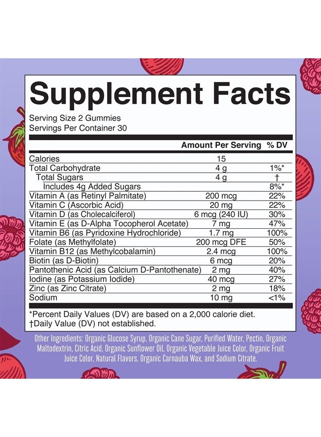MaryRuth Organics Kids Vitamins by MaryRuth's | USDA Organic | Kids Multivitamin Gummies for Ages 4+ | Vegan | Non-GMO | Only 2 Gummies a Day | 60 Count  - Image 4