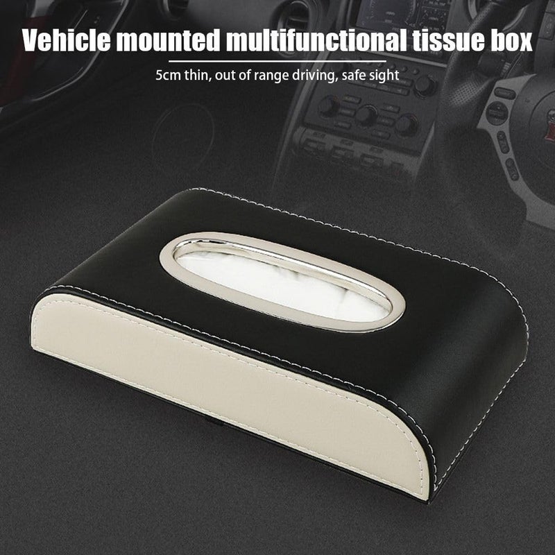 Maharsh Auto Accessories Car Sun Visor Tissue Box Car Back Seat Headrest Hanging Multi-use Tissue Box Durable Premium Elegant Design Paper Napkin Holder Tissue Holder-1pcs - Image 5