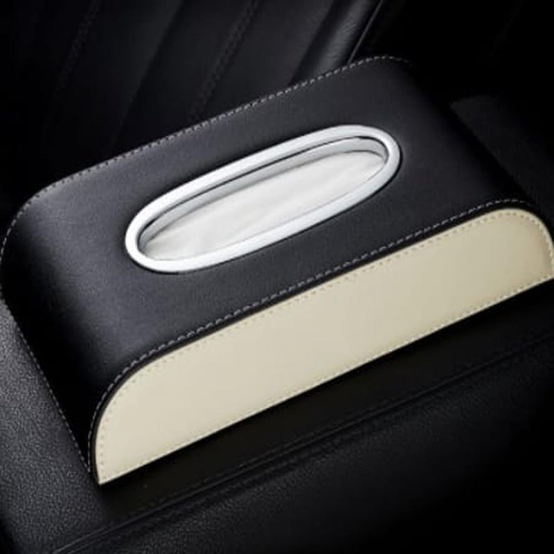 Maharsh Auto Accessories Car Sun Visor Tissue Box Car Back Seat Headrest Hanging Multi-use Tissue Box Durable Premium Elegant Design Paper Napkin Holder Tissue Holder-1pcs - Image 2