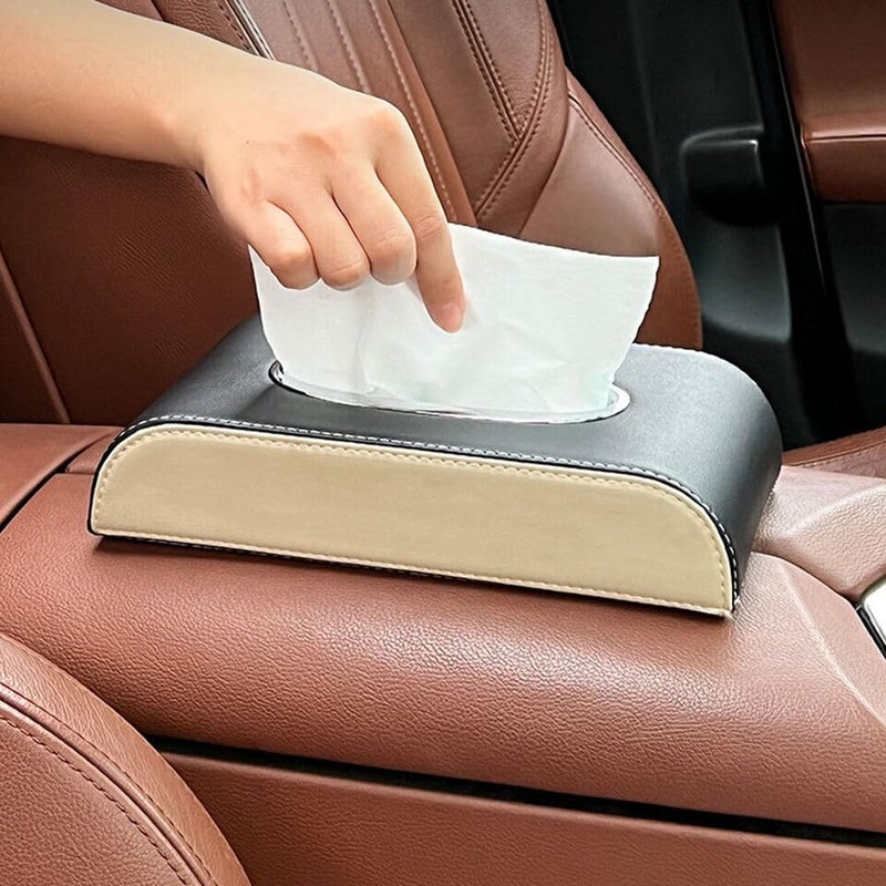 Maharsh Auto Accessories Car Sun Visor Tissue Box Car Back Seat Headrest Hanging Multi-use Tissue Box Durable Premium Elegant Design Paper Napkin Holder Tissue Holder-1pcs - Image 4