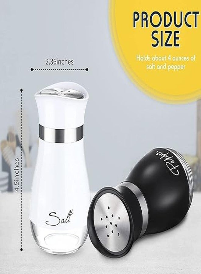 DREWIT STAR Salt & Pepper Shakers Set, Refillable Stainless Steel Salt Pepper Container Spice Shakers Bottle for Home Kitchen, Restaurant, Picnic - Image 3