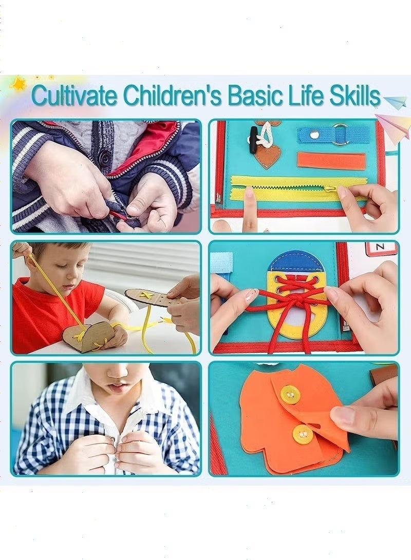 Topyich Busy Board for Toddlers, Kids Montessori Toys, Busy Book Sensory Learning Toys for Children, Toddler Educational Activities,Boys & Girls Birthday Gifts - Image 4