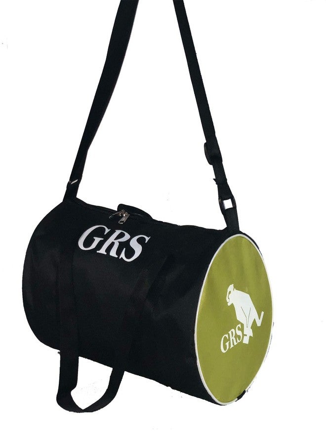 أنبوب مقاومة GRS® Power_19 لتقوية العضلات، حقيبة رياضية للرجال والنساء (أخضر وأسود) وحامل تمارين الضغط الفولاذي القوي (طقم) - Image 5