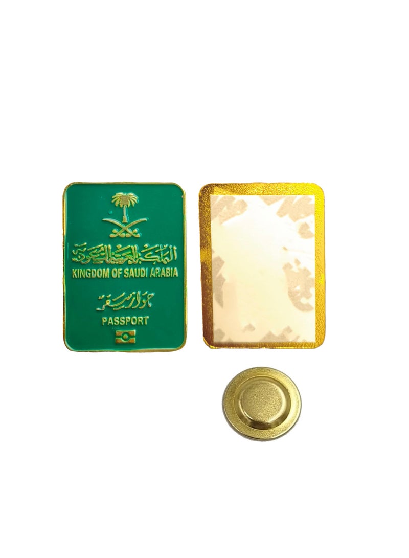 Brooch or Mobile Sticker 2 in 1 Uses Saudi Passport Shaped - Image 2