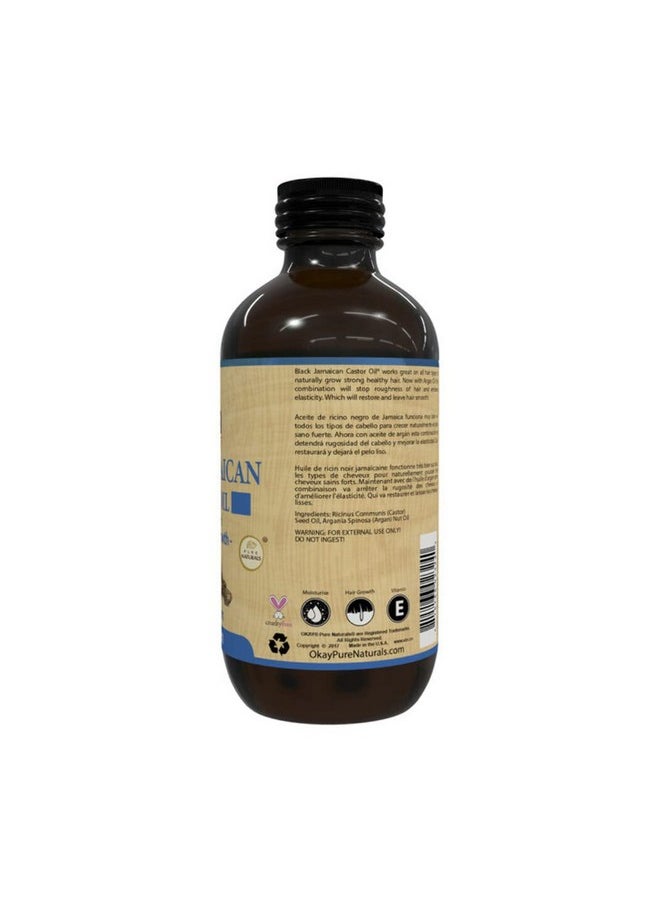 OKAY Black Jamaican Castor Oil Original Dark With Argan Oil 4Oz 118Ml  - Image 3