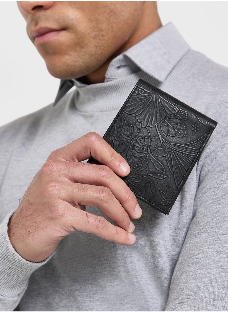 Robert Wood - Textured Bi-Fold Wallet - Image 1