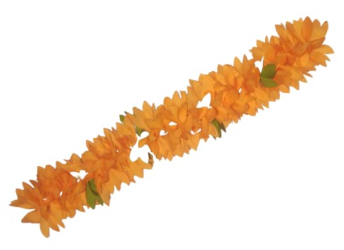 NPRC Hair Gajra in Artificial Flower Garland Juda Decoration Phool Gazra for Women Juda Bun Realistic Hair Accessory for Girls 28 CM Long ORANGE Pack of 1 - Image 3