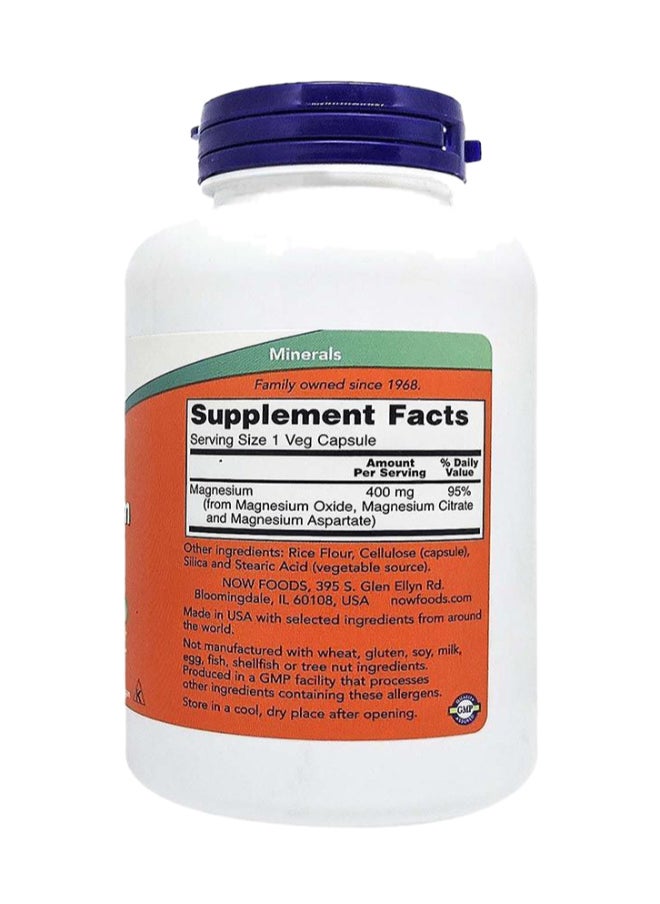 now - Magnesium 400 mg Capsules 180's - Image 1