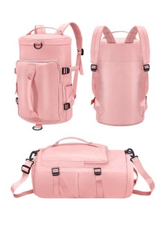 Sports Duffle Travel Handbag Gym Backpack with Shoes Compartment Dry Wet Seperated Multifunctional Overnight GymBag for Men and Women Shoulder Weekend Bag