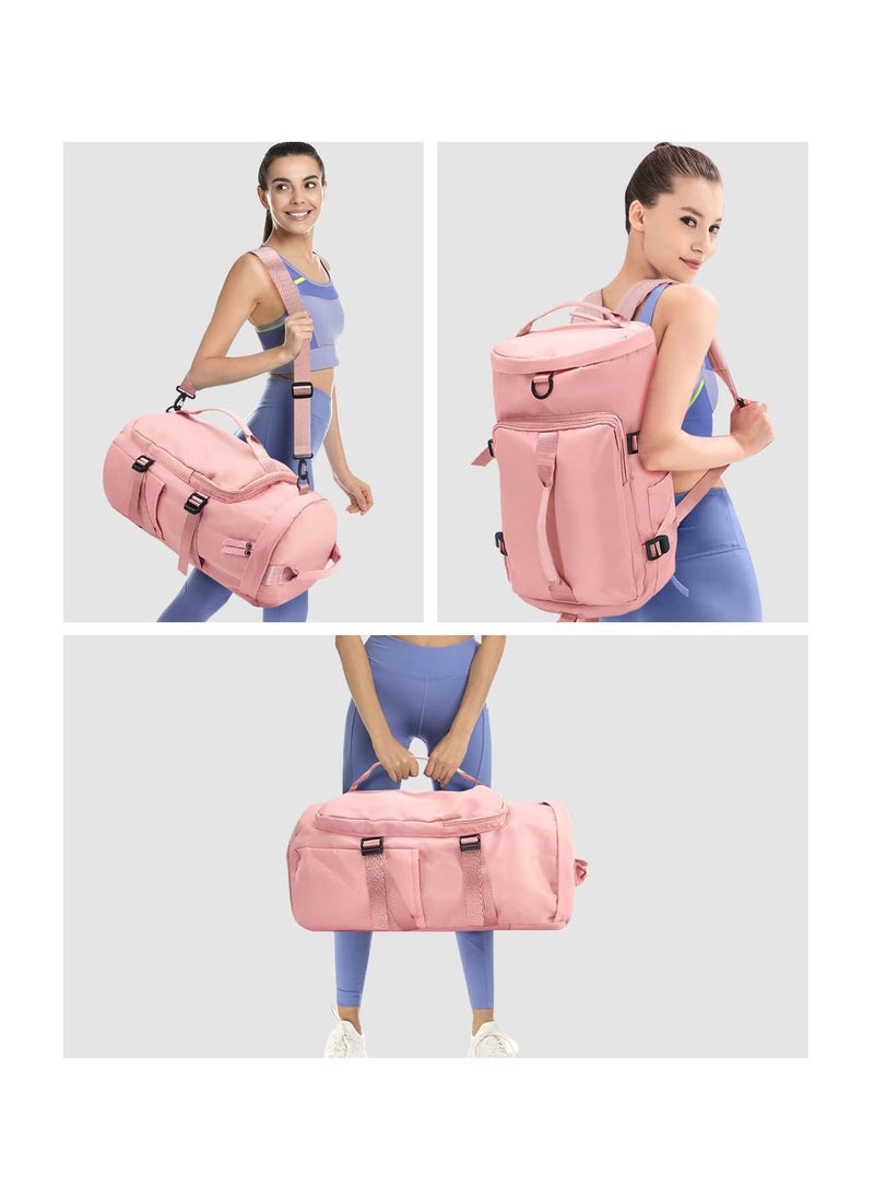 NIBEMINENT - Sports Duffle Travel Handbag Gym Backpack with Shoes Compartment Dry Wet Seperated Multifunctional Overnight GymBag for Men and Women Shoulder Weekend Bag - Image 1