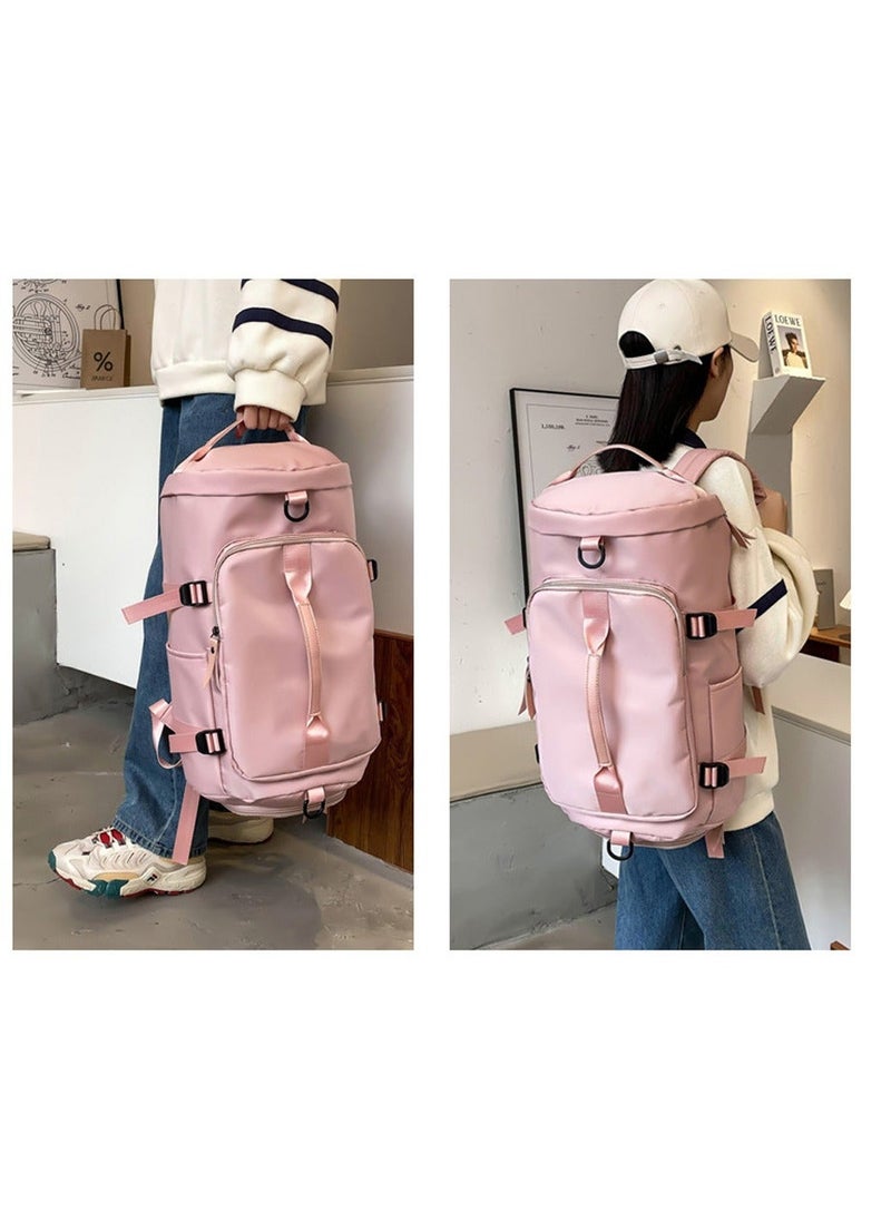 NIBEMINENT - Sports Duffle Travel Handbag Gym Backpack with Shoes Compartment Dry Wet Seperated Multifunctional Overnight GymBag for Men and Women Shoulder Weekend Bag - Image 1