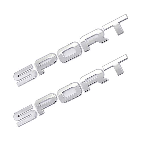 CARRUN Sport Emblem 3D Metal Badge Car Side Fender Rear Trunk Car Sticker Decal for Dodge Hon da Ni ssan Kia R Ange R Over (Sliver) - Image 2