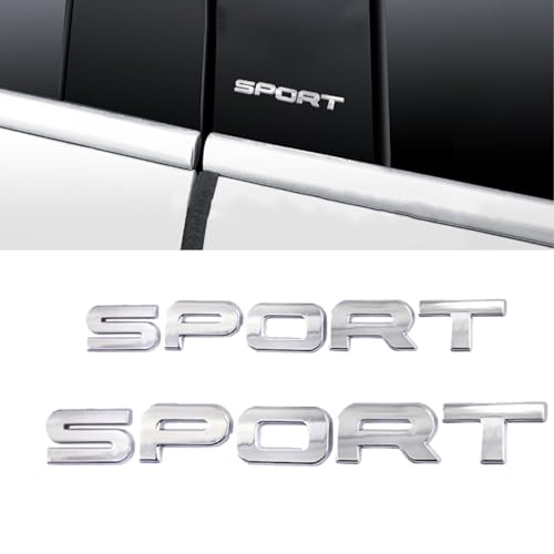 CARRUN Sport Emblem 3D Metal Badge Car Side Fender Rear Trunk Car Sticker Decal for Dodge Hon da Ni ssan Kia R Ange R Over (Sliver) - Image 4