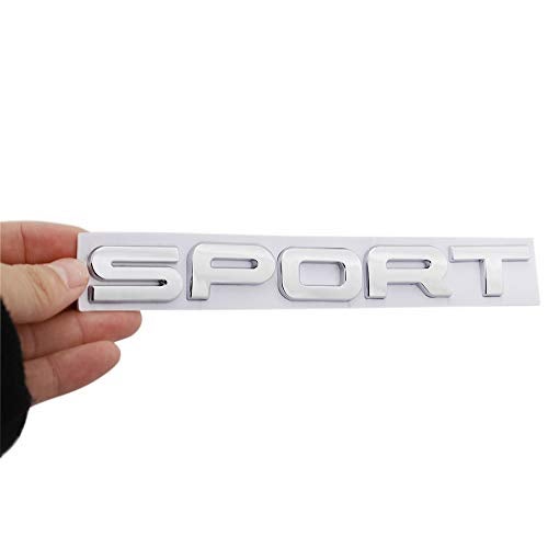 CARRUN Sport Emblem 3D Metal Badge Car Side Fender Rear Trunk Car Sticker Decal for Dodge Hon da Ni ssan Kia R Ange R Over (Sliver) - Image 1