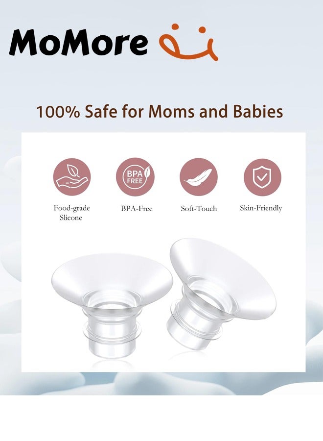 Momore 6 Piece Converter Practical Breast Pump Replacement Breast Pump Accessory Inserts Set - Image 2