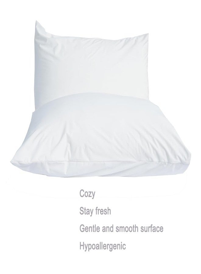 careboree Pack of 2 pcs King Size Pillow Encasement Careboree Luxury Lyocell Knitted Pillow Protector Waterproof Hypoallergenic Envelope Closure Housewife Pillow Sham Covers - Image 4
