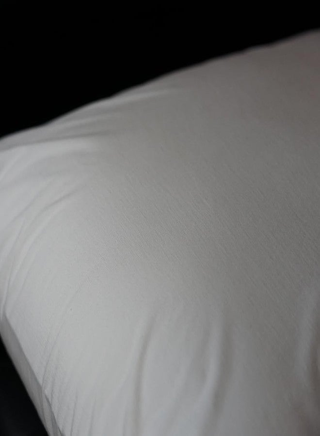 careboree Pack of 2 pcs King Size Pillow Encasement Careboree Luxury Lyocell Knitted Pillow Protector Waterproof Hypoallergenic Envelope Closure Housewife Pillow Sham Covers - Image 5