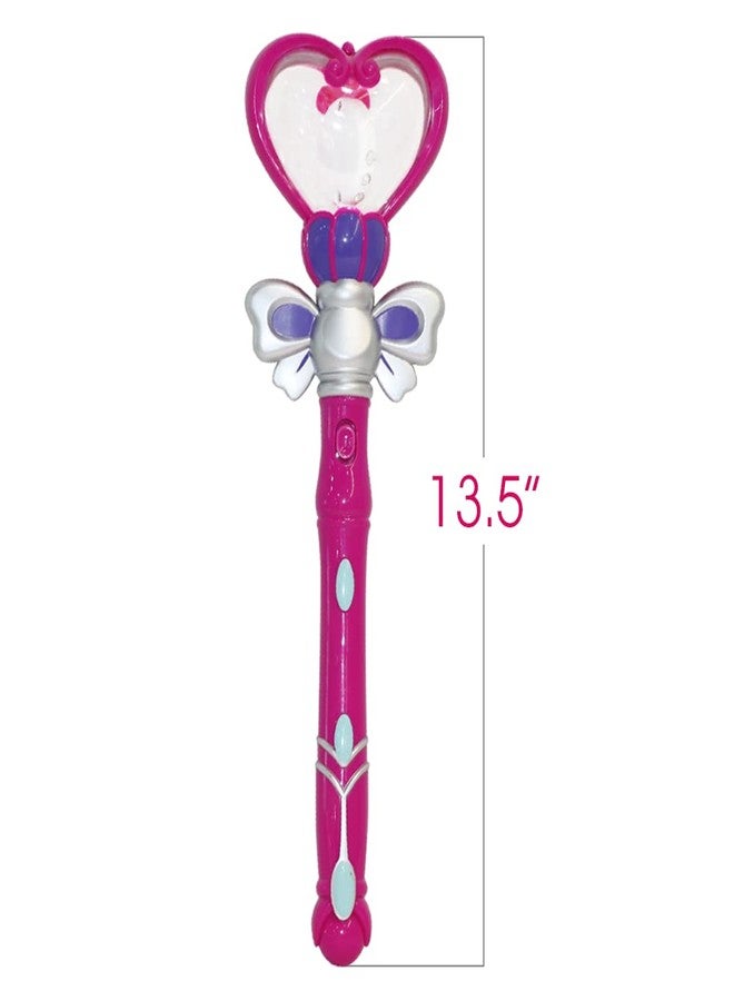 ArtCreativity عصا قلب مضيئة من آرت كرييتيفيتي للأطفال - عصا أميرة سحرية بطول 13.5 بوصة مع مصابيح LED دوارة وصوت، هدية مثالية ليوم عيد الحب للفتيات، عصي ألعاب للأطفال، أميرة مضيئة بنفسجية - Image 3