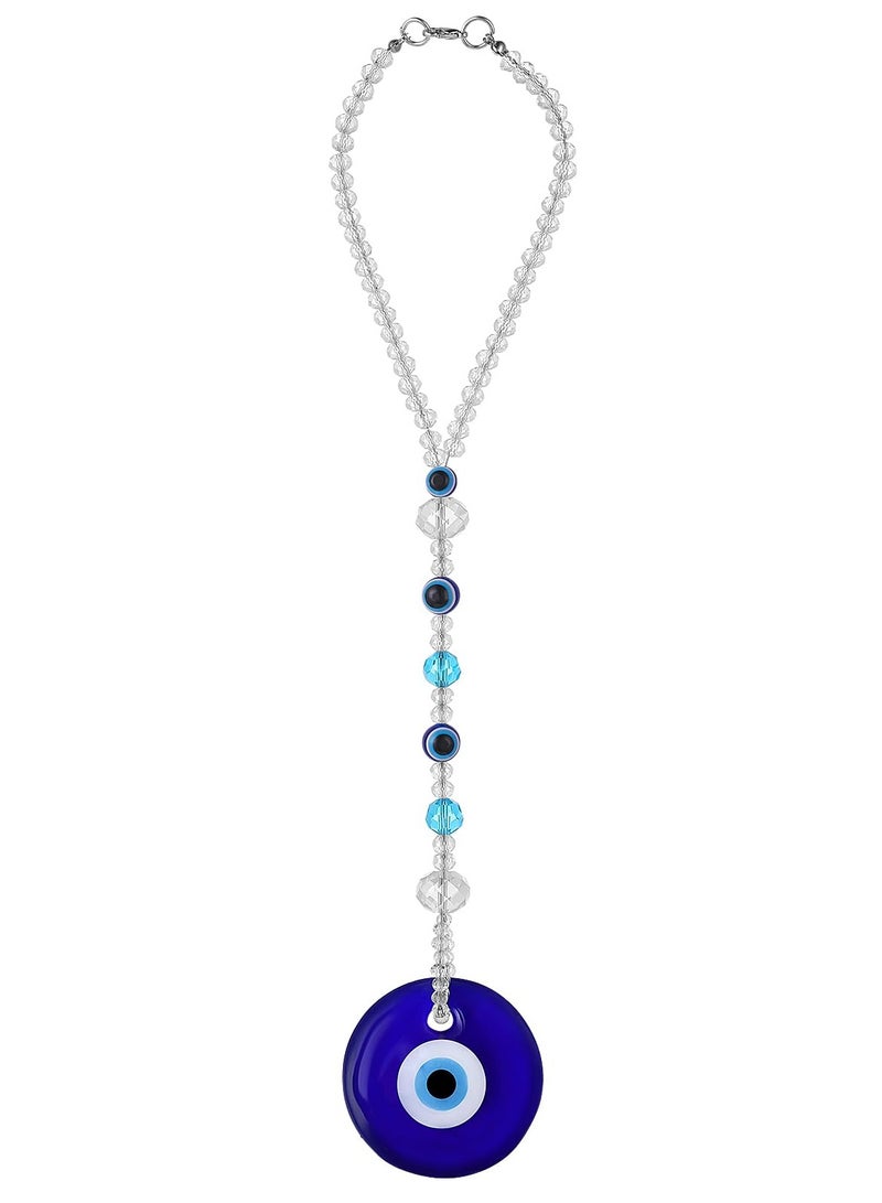 SYOSI Evil Eye Car Hanging Ornament Evil Blue Eye Charms for Car Rear View Mirror Evil Eye Beaded Decor Car Charms Pendant Car Amulet Ornament Beaded Decor Amulet for Protection Blessing Travel  - Image 1