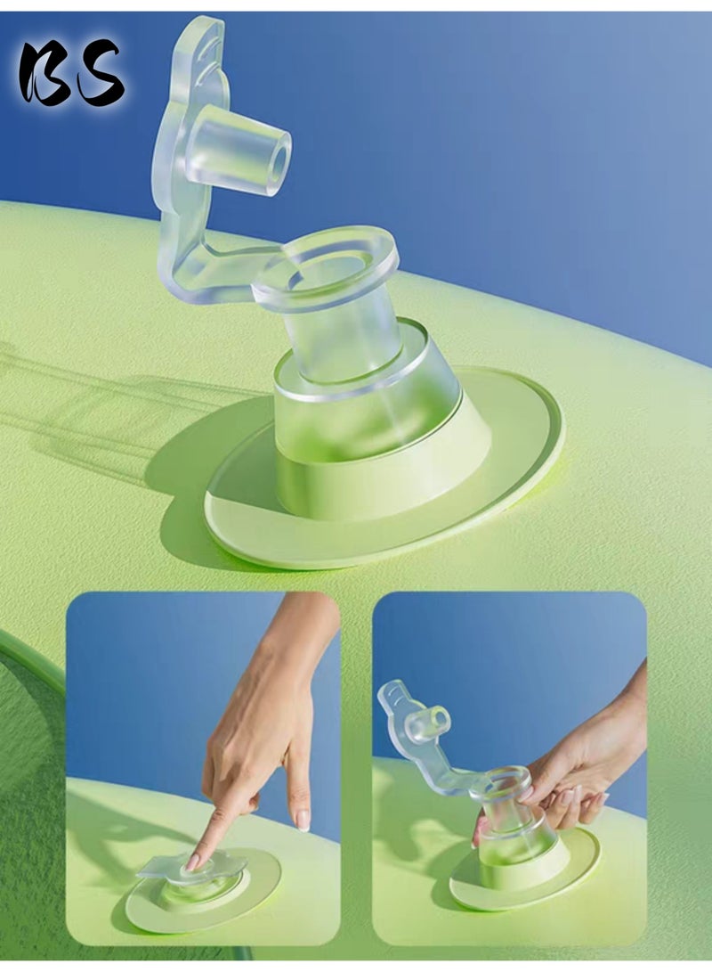 BS Inflatable Children's Swim Ring (Press-to-Inflate) | Double-Layer Printed PVC Ring Float | Foldable Water Play Ring with Non-Slip Handles | Summer Party Toy - Image 4