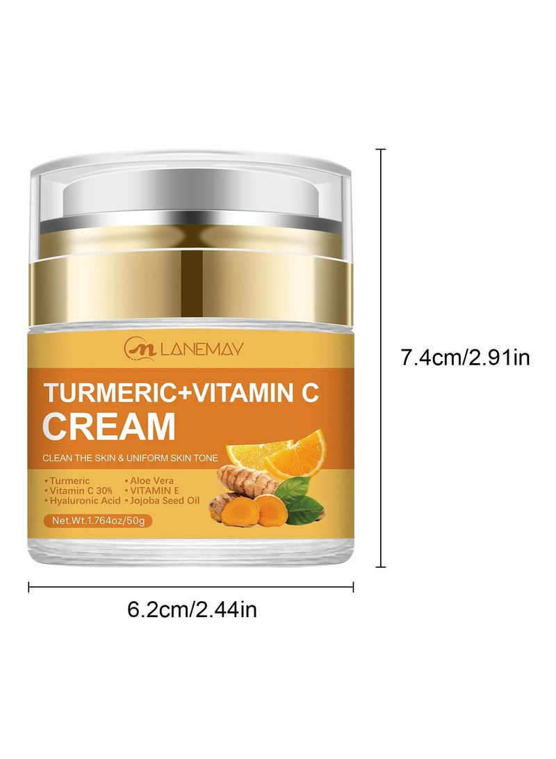 LANEMAY Turmeric Skincare Moisturizing Cream Cleansing Mask Hydrating Firming Face Cream - Image 5