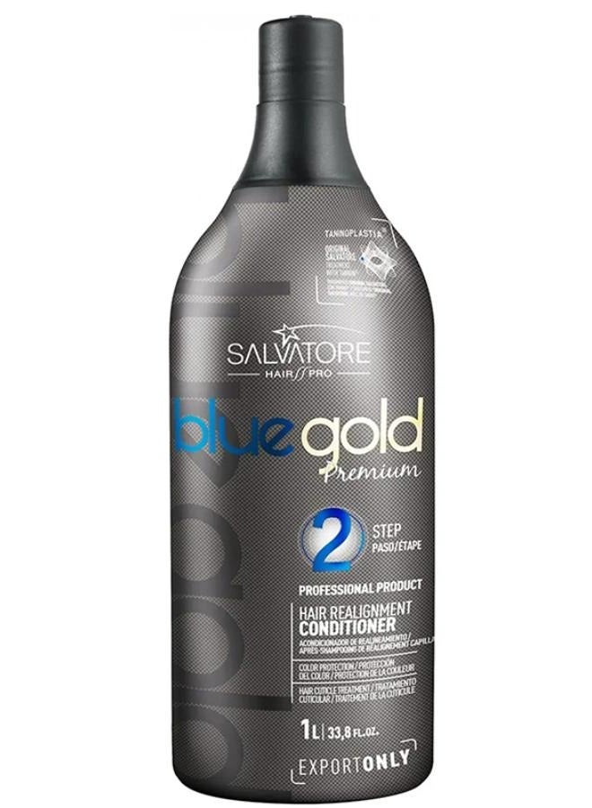 Salvatore Blue Gold Premium Brazilian Keratin Conditioner Progressive Step1 1 Liter 