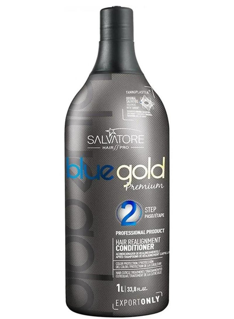 سالفاتور بلسم الكيراتين البرازيلي الفاخر من بلو جولد، خطوة 2، سعة 1 لتر