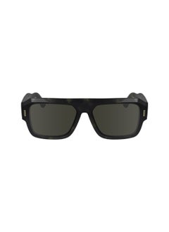 CALVIN KLEIN FULL RIM ACETATE MODIFIED RECTANGLE CALVIN KLEIN SUN CK24501S  5615 (341) KHAKI HAVANA  - Image 1