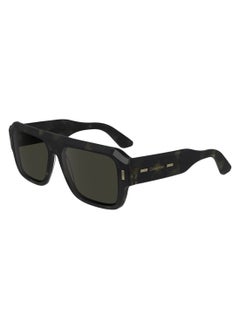 CALVIN KLEIN FULL RIM ACETATE MODIFIED RECTANGLE CALVIN KLEIN SUN CK24501S  5615 (341) KHAKI HAVANA  - Image 2