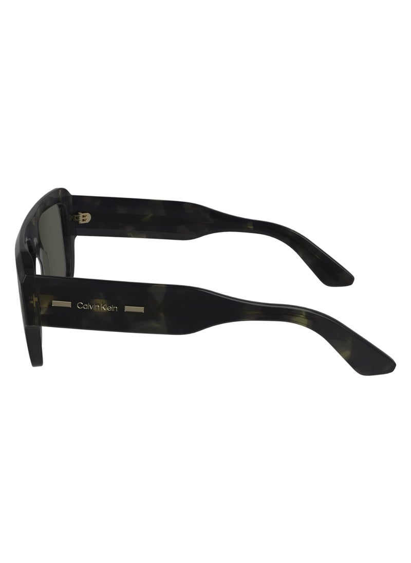 CALVIN KLEIN FULL RIM ACETATE MODIFIED RECTANGLE CALVIN KLEIN SUN CK24501S  5615 (341) KHAKI HAVANA  - Image 4