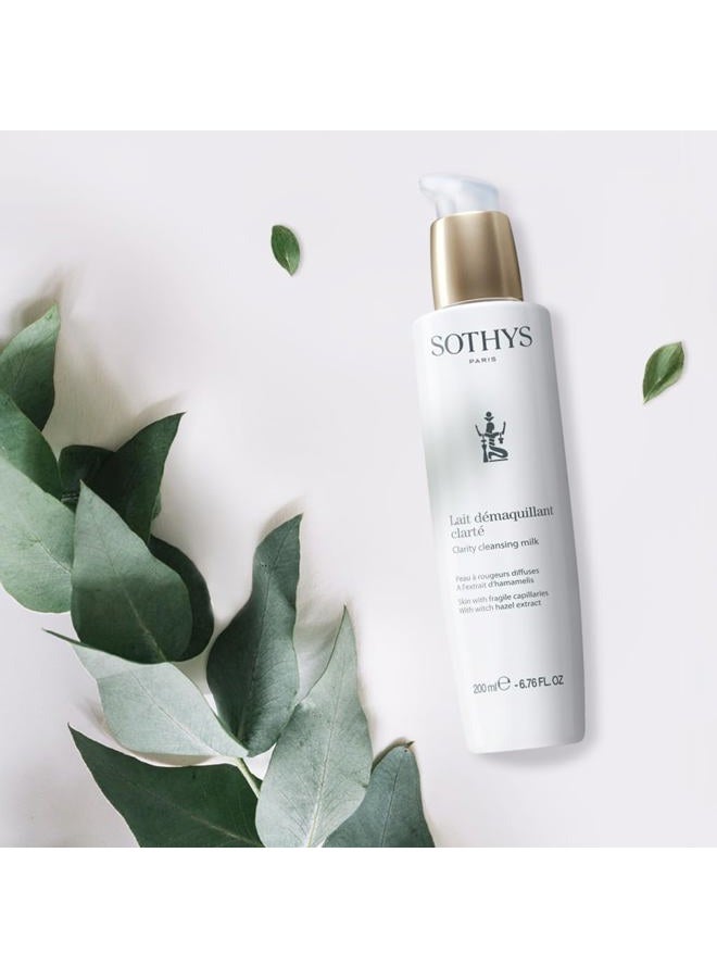 Sothys Clarity Cleansing Milk - For Skin With Fragile Capillaries, With Witch Hazel Extract 200ml/6.76oz - Image 2