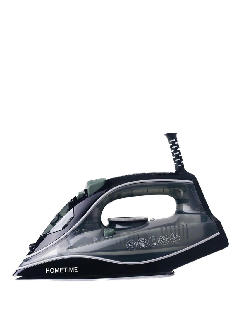 Wtrtr HOMETIME 2200W Steam Iron,Ceramic Coated Sole plate,1 Years Warranty.2077-G (Green)  - Image 1