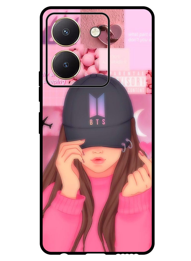 Theodor Protective Case Anti Scratch Shock Proof Bumper Cover For Vivo Y27s Girl BTS Cap Snap - Image 1
