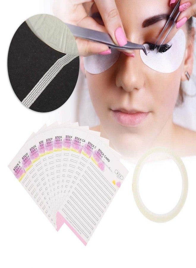 Brrnoo 10pcs Eyelash Extension Storage Card, Makeup Organizer False Eyelash Case For Women Display Stand, False Eyelash Fans Paper Card With Double Sided Tape - Image 5