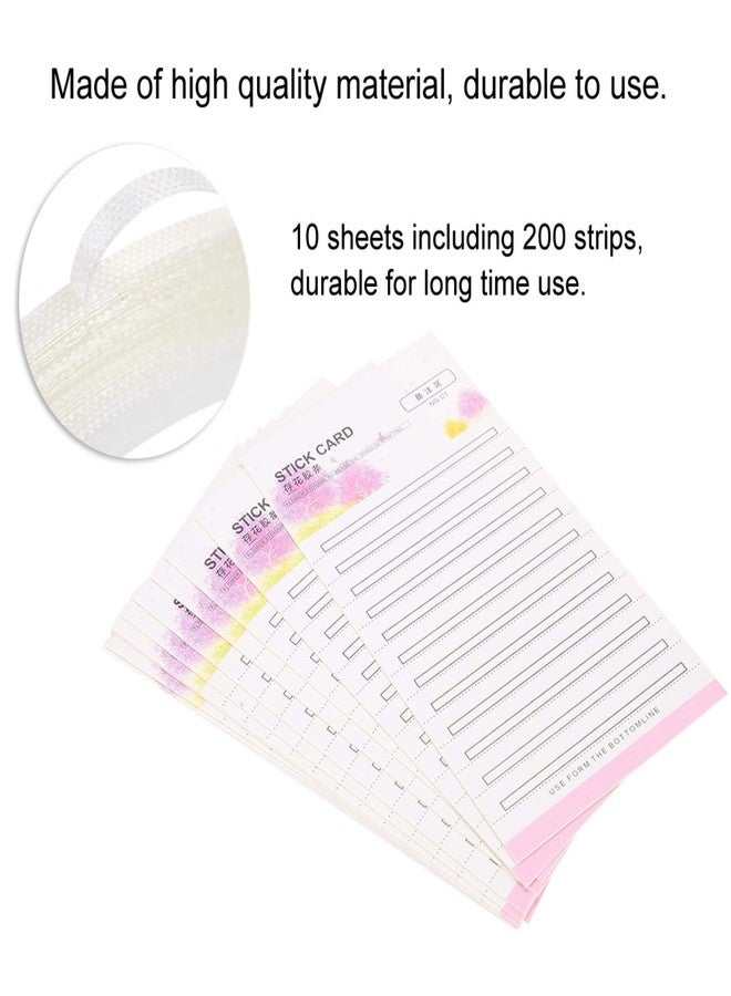 Brrnoo 10pcs Eyelash Extension Storage Card, Makeup Organizer False Eyelash Case For Women Display Stand, False Eyelash Fans Paper Card With Double Sided Tape - Image 4