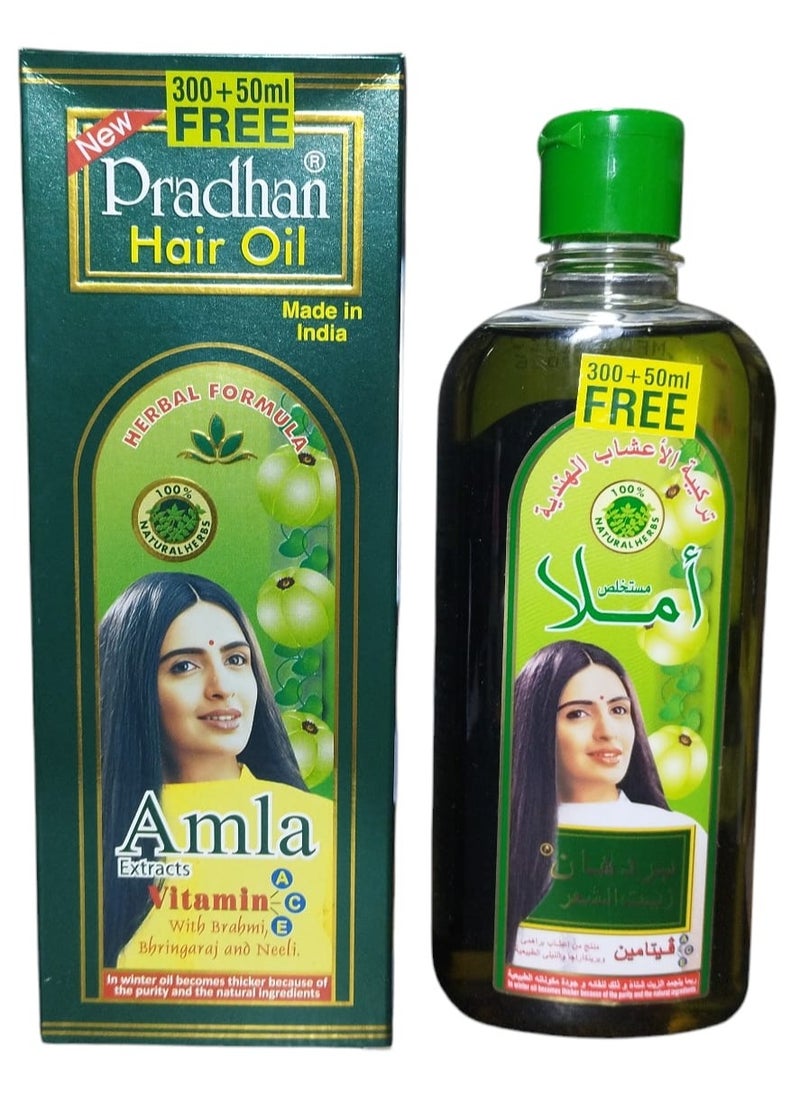 PRADHAN - Hair Oil With Amla Extract - 300 ML + 50 ML Free - Image 1