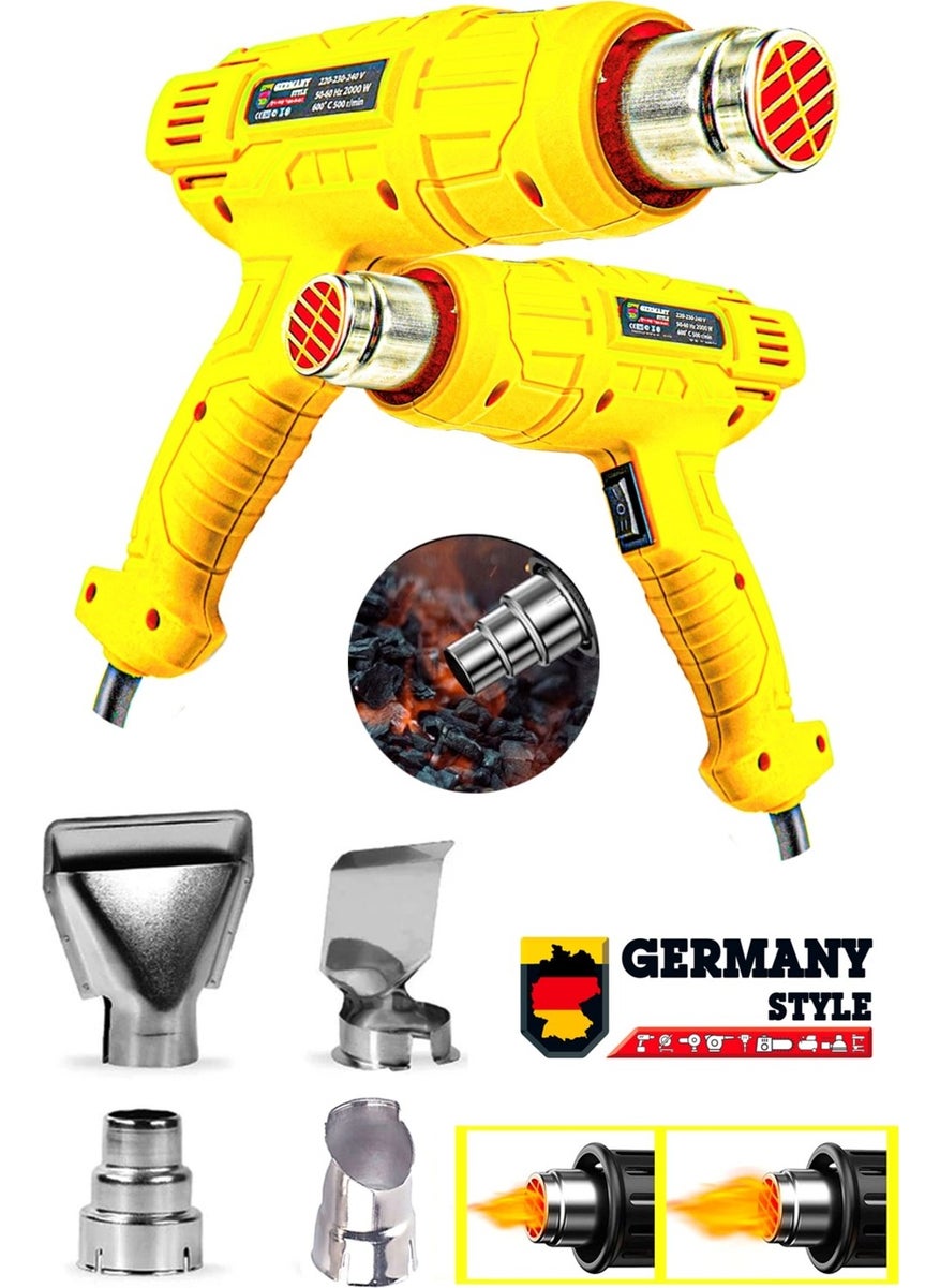 Germany Style 99975VFX Premium Multistage Hot Air Gun Heat Machine 2000 Watt  - Image 2