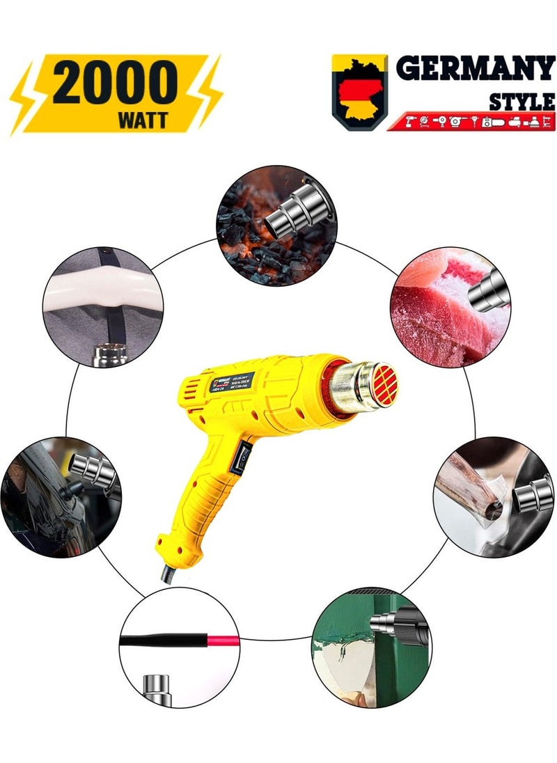Germany Style 99975VFX Premium Multistage Hot Air Gun Heat Machine 2000 Watt  - Image 1