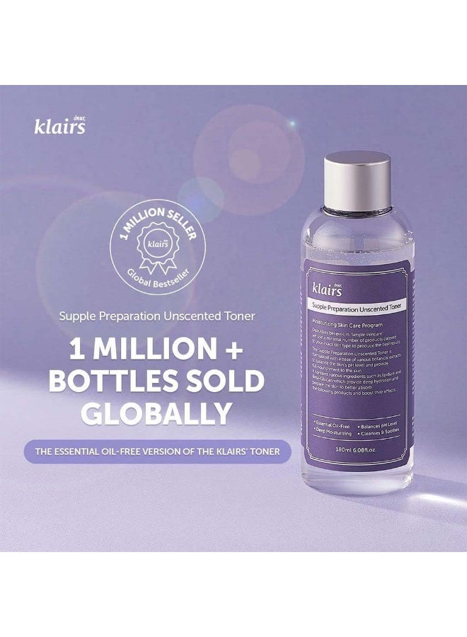 DearKlairs Supple Preparation Unscented Moisturizing Facial Toner 180 ML - Image 5