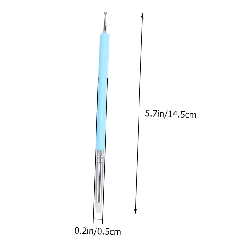 مجموعة فرش رسم أظافر محترفة 5 قطع مع أداة التنقيط لمانيكير الجل - Image 3