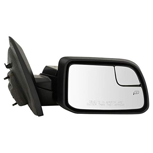 TRQ Passenger Side Power Heated Mirror Paint to Match with Spotter Glass Puddle Light Compatible with 2011-2014 Ford Edge FO1321455 - Image 1