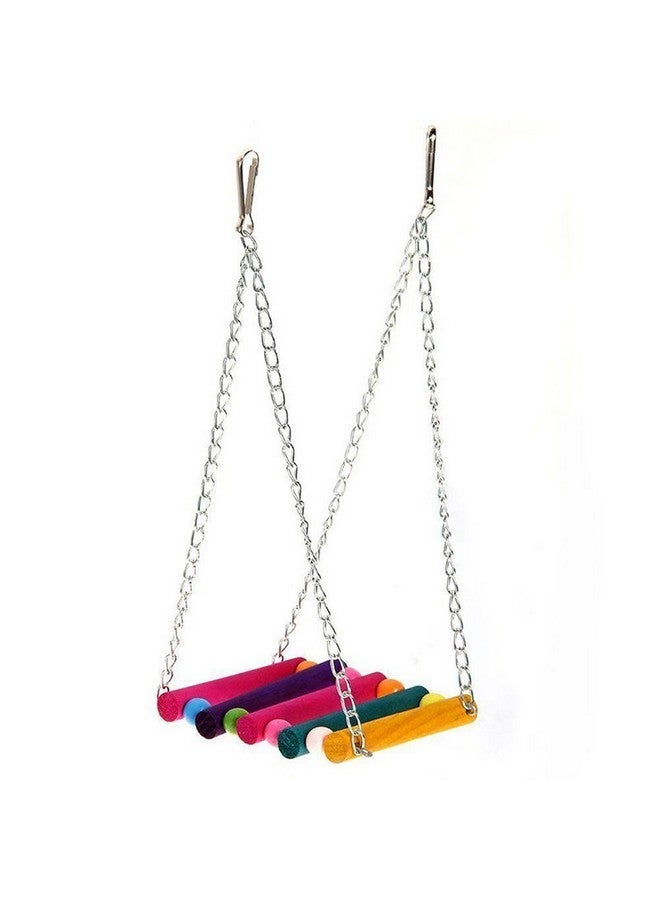 Vktech ® 5Pcs Pet Bird Parrot Parakeet Budgie Cockatiel Cage Hammock Swing Toy Hanging Toy (Style A) - Image 2