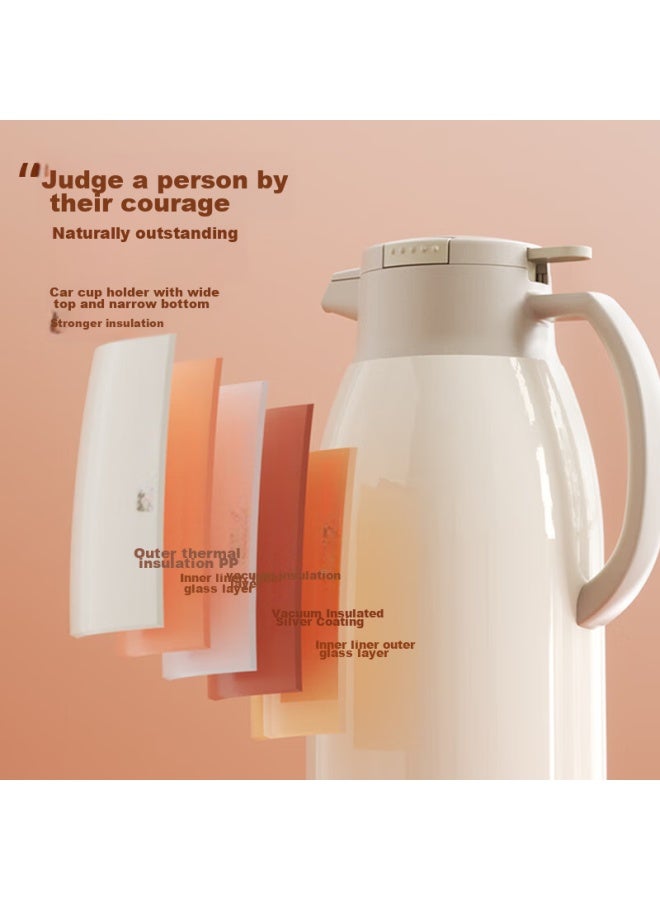 Gint Insulated Bottle With Glass Inner Liner, Large Capacity Portable Thermos For Home, School And Students - Image 3