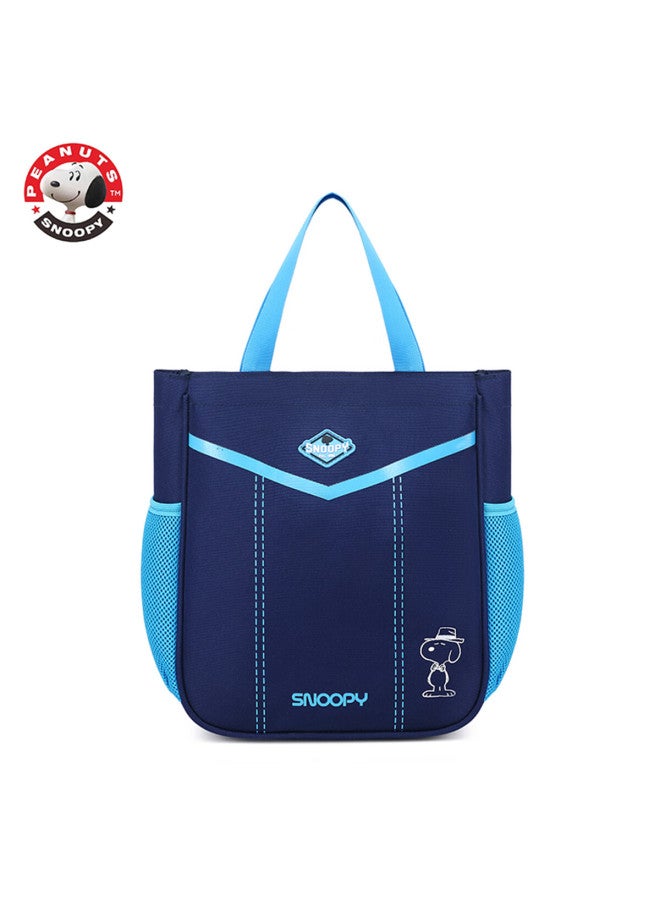 Snoopy Student Tutoring Bag, Ultra-light Large Capacity Multifunctional Handbag Book Carrier, Children's Art Bag For After-school Cl, Pink - Image 2