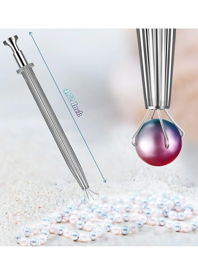 3PCS Diamond Locking Tweezers, Stainless Steel Jewelry Pick Up Tool for Beads and Gemstones - Image 2