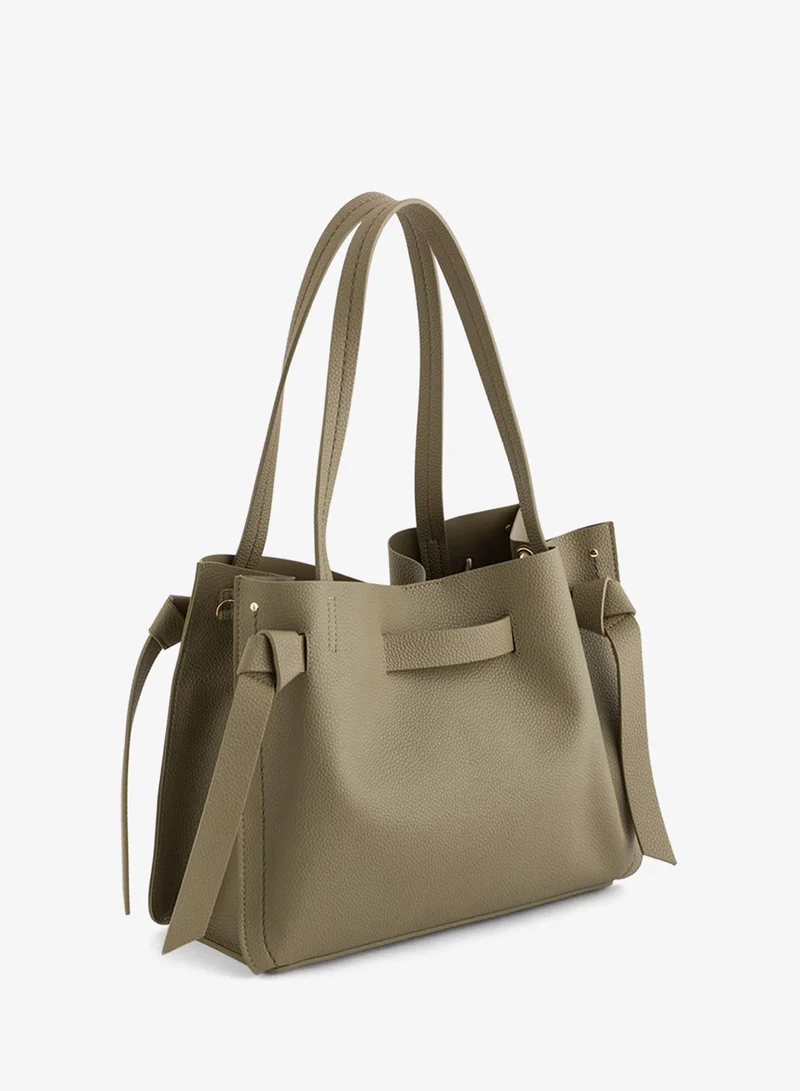 كاربيزا Women's Totebag Felce Lichen Green