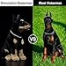 ZHONGXIN MADE Simulation Doberman Stuffed Animal Puppy Dog 12 inch Plush Toy Best Plush Toys for Girls Boys as Gift - Image 2