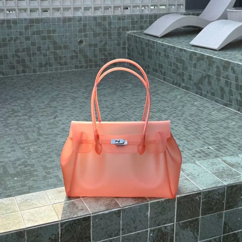 Women's TPU Jelly Kelly Bucket Bag Summer Handbag - Image 4