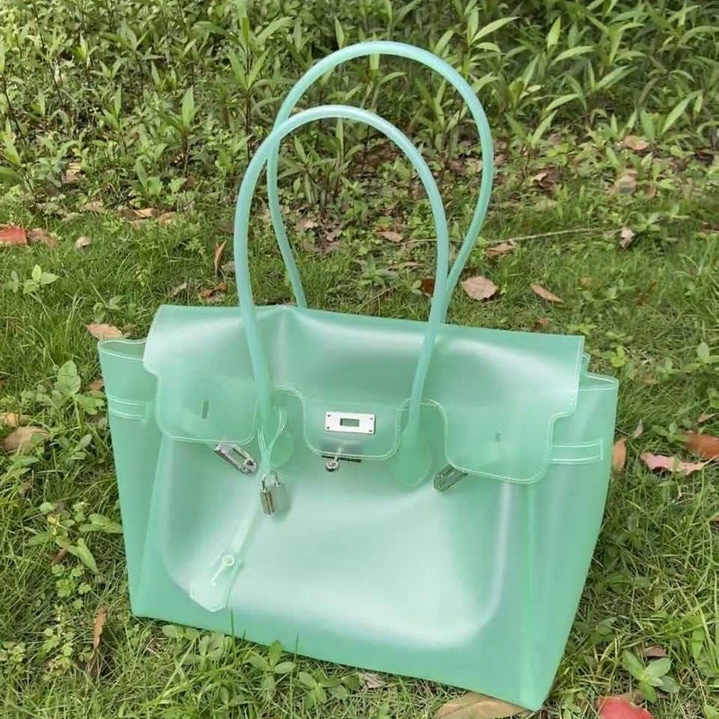 Women's TPU Jelly Kelly Bucket Bag Summer Handbag - Image 2